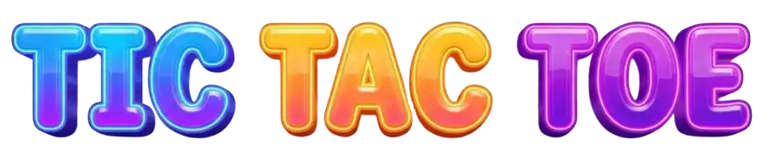 Tic Tac Toe Text Logo